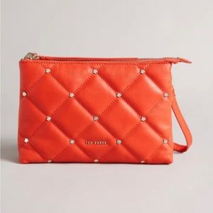 🎀TED BAKER PARKER QUILTED STUDDED CROSSBODY NWT🎀